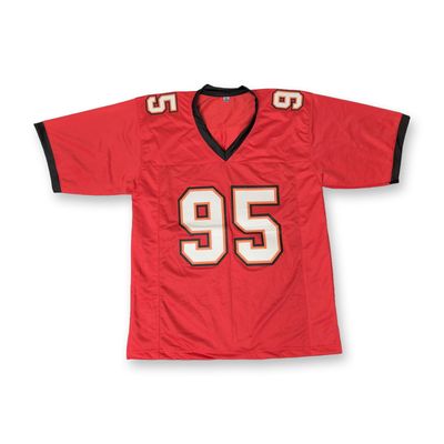 Sale Photo Thumbnail #315: Autographed Custom Tampa Bay Buccaneers Replica Jersey Roberts 95