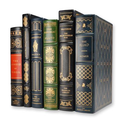 Sale Photo Thumbnail #117: A 6-Piece Collection of Classical Works. Homer, Plato, et al. The Franklin Library, 1975-1978.