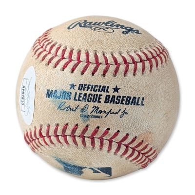 Sale Photo Thumbnail #127: Eric Brown Jr. Signed Rawlings Official Major League Baseball