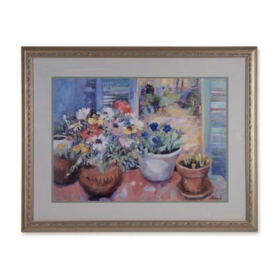 Sale Photo Thumbnail #149: Ruth Olenick, Impressionist Framed Poster, The Potting Shed