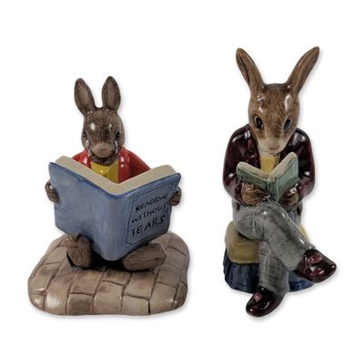 Sale Photo Thumbnail #274: 2pc Royal Doulton Bunnykins Ceramic Figurines