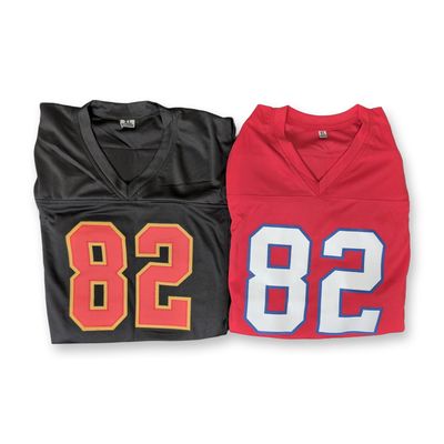 Sale Photo Thumbnail #132: 2pc Signed Dwayne Bowe and Don Beebe Custom Football Jerseys