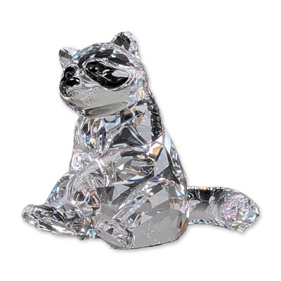 Sale Photo Thumbnail #235: Swarovski  Crystal Figurine, Raccoon, Signed