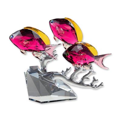 Sale Photo Thumbnail #10: Swarovski Anthias Fish Trio Crystal Figurine