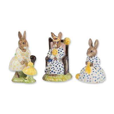 Sale Photo Thumbnail #81: 3pc Royal Doulton Bunnykins Figurines