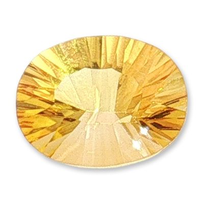 Sale Photo Thumbnail #388: Oval Concave Cut Citrine Gemstone