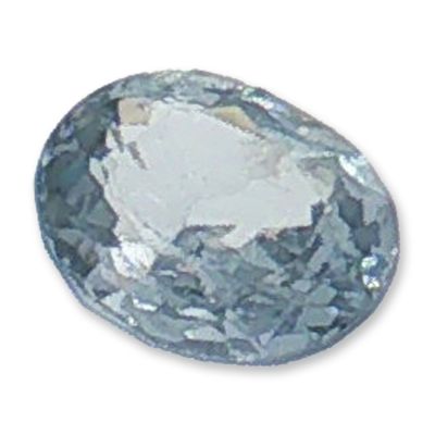 Sale Photo Thumbnail #209: Light Blue Oval Cut Quartz Gemstone