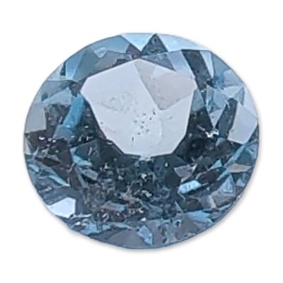 Sale Photo Thumbnail #385: Round Brilliant Cut Light Blue Topaz Gemstone