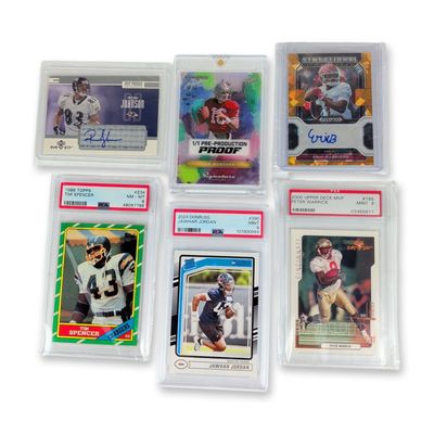 Sale Photo Thumbnail #317: 6pc Assorted American Football Trading Card Collection