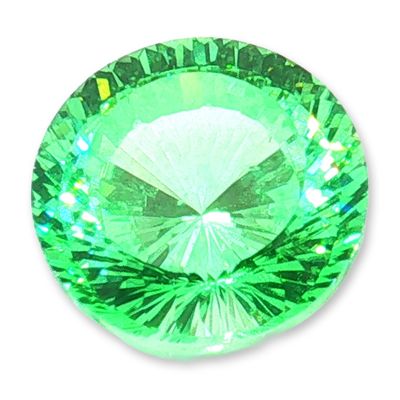 Sale Photo Thumbnail #362: Round Brilliant Cut 9.85 Carat Green Sapphire Gemstone