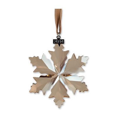 Sale Photo Thumbnail #259: Swarovski 2014 Annual Edition Golden Shadow Snowflake Ornament