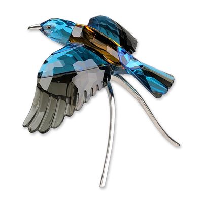 Sale Photo Thumbnail #402: Swarovski Crystal Paradise Birds Figurine, Roller Bird