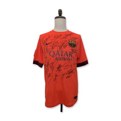 Sale Photo Thumbnail #120: FC Barcelona 2014-2015 Team Signed Nike Away Soccer Jersey