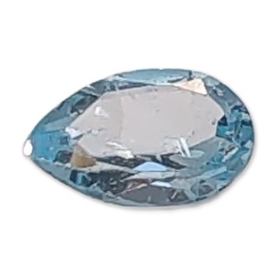 Sale Photo Thumbnail #382: Light Blue Pear-Cut Faceted Loose Topaz Gemstone