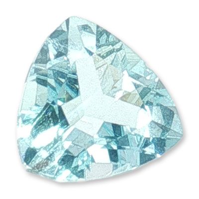 Sale Photo Thumbnail #184: Loose Trillion Cut Aquamarine Gemstone 2.24ct