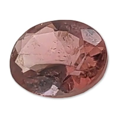 Sale Photo Thumbnail #189: Oval Cut Pinkish Brown Faceted Tourmaline Gemstone