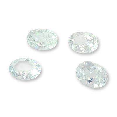 Sale Photo Thumbnail #202: 4pc Collection of Loose White Topaz Gemstones
