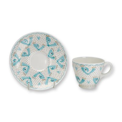 Sale Photo Thumbnail #288: Wedgwood Bone China Teacup and Saucer in Pattern 5406
