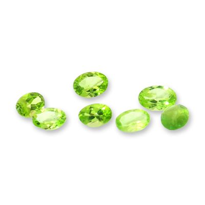 Sale Photo Thumbnail #375: 7pc Oval Peridot Gemstones