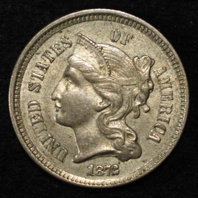 Sale Photo Thumbnail #202: 1872 3-CENT NICKEL CH ORIG UNC