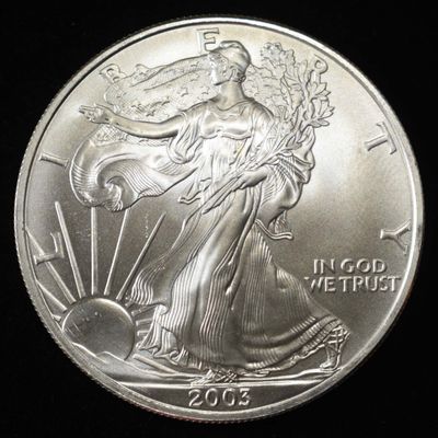 Sale Photo Thumbnail #388: 2003 AMERICAN SILVER EAGLE