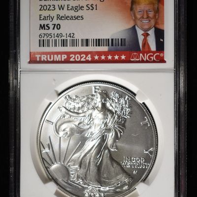 Sale Photo Thumbnail #396: 2023-W AMERICAN SILVER EAGLE NGC MS70 BURNISHED