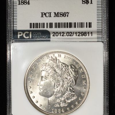 Sale Photo Thumbnail #279: 1884 MORGAN DOLLAR PCI SUPERB GEM BU