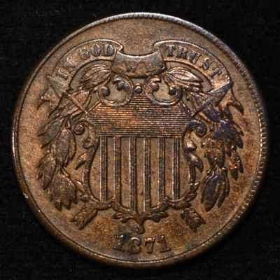 Sale Photo Thumbnail #200: 1871 2-CENT PIECE NICE ORIG UNC