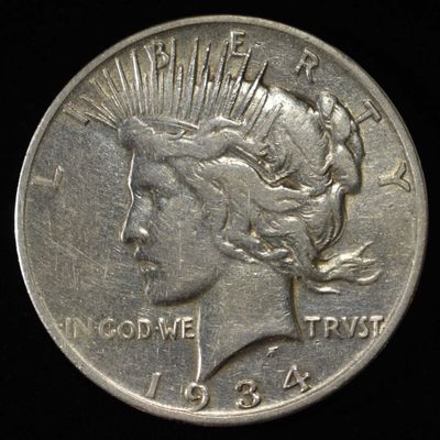 Sale Photo Thumbnail #310: 1934-S PEACE DOLLAR VG
