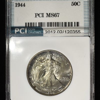 Sale Photo Thumbnail #261: 1944 WALKING LIBERTY HALF DOLLAR PCI SUPERB GEM BU