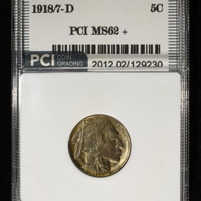 Sale Photo Thumbnail #210: 1918/7-D BUFFALO NICKEL PCI BU