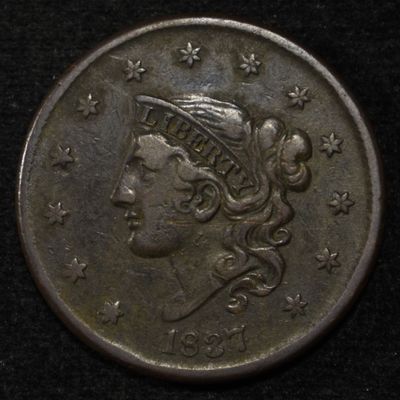Sale Photo Thumbnail #51: 1837 LARGE CENT XF