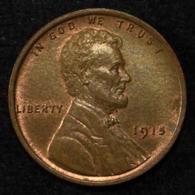 Sale Photo Thumbnail #61: 1915 LINCOLN CENT CH BU RB
