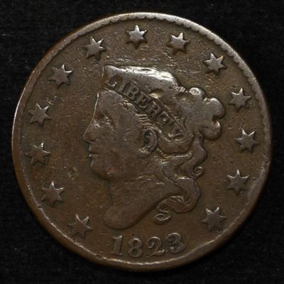 Sale Photo Thumbnail #38: 1823/2 LARGE CENT VG