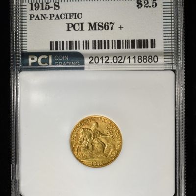 Sale Photo Thumbnail #445: 1915-S PAN-PACIFIC PCI SUPERB GEM BU