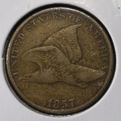 Sale Photo Thumbnail #170: 1857 FLYING EAGLE CENT VF