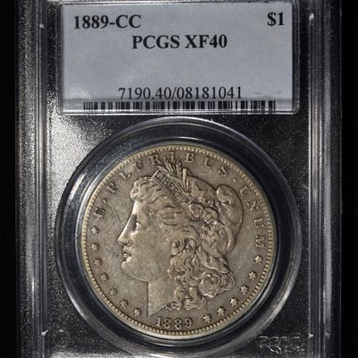 Sale Photo Thumbnail #7: 1889-CC MORGAN DOLLAR PCGS XF-40