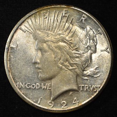 Sale Photo Thumbnail #124: 1924-S PEACE DOLLAR CH AU