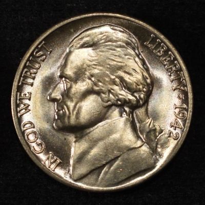 Sale Photo Thumbnail #214: 1939, 1941 & 1942-D JEFFERSON NICKELS GEM BU FS