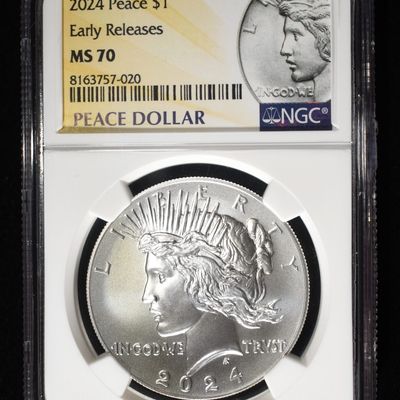 Sale Photo Thumbnail #385: 2024 PEACE DOLLAR NGC MS70 EARLY RELEASES