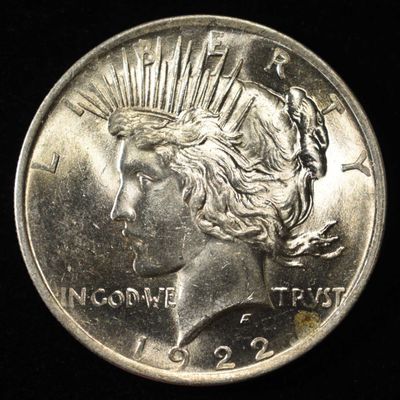 Sale Photo Thumbnail #374: 1922 PEACE DOLLAR GEM BU