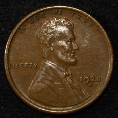 Sale Photo Thumbnail #67: 1920-S LINCOLN CENT AU/BU