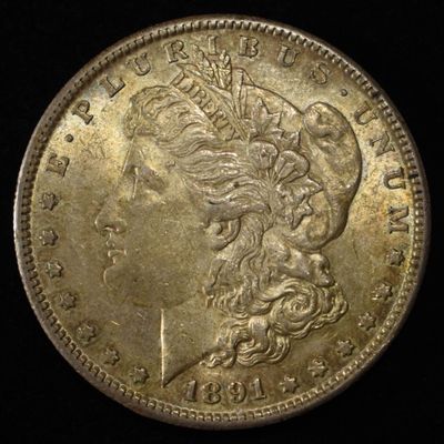 Sale Photo Thumbnail #289: 1891-S MORGAN DOLLAR LOVELY ORIG UNC