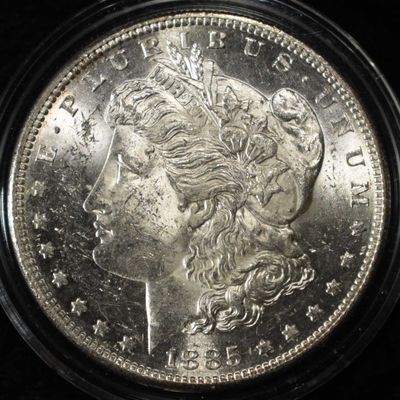 Sale Photo Thumbnail #103: 1885-S MORGAN DOLLAR CH BU