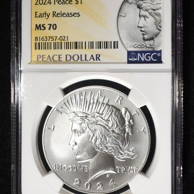 Sale Photo Thumbnail #10: 2024 PEACE DOLLAR NGC MS70 EARLY RELEASES