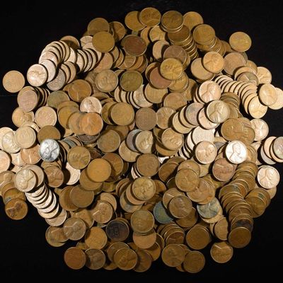 Sale Photo Thumbnail #147: (500) 40'S & 50'S WHEAT CENTS
