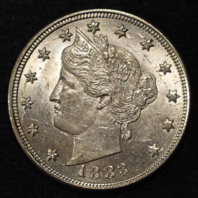 Sale Photo Thumbnail #208: 1883 NC 'V' NICKEL GEM BU