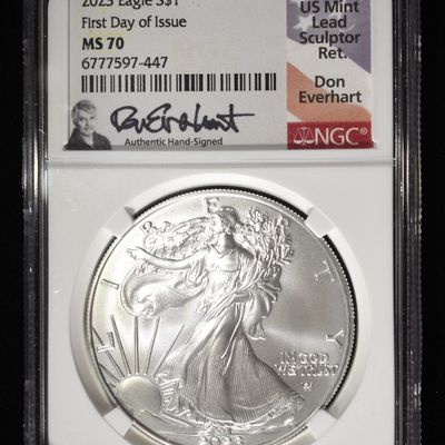 Sale Photo Thumbnail #395: 2023 AMERICAN SILVER EAGLE NGC MS70