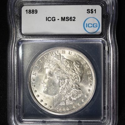 Sale Photo Thumbnail #107: 1889 MORGAN DOLLAR ICG MS62