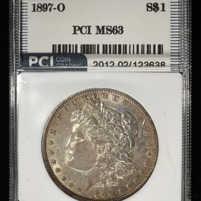 Sale Photo Thumbnail #295: 1897-O MORGAN DOLLAR PCI CH BU
